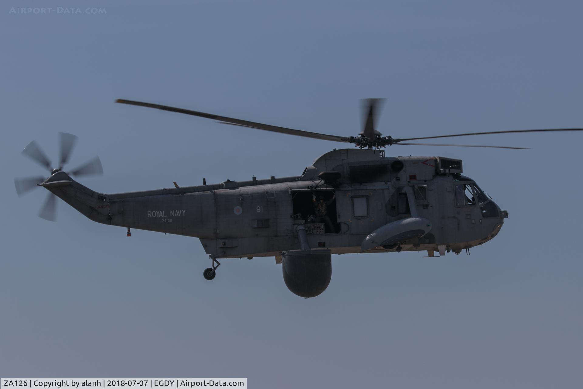 ZA126, 1980 Westland Sea King ASaC7 C/N WA887, Final public display of the type in UK military service at Yeovilton Air Day 2018