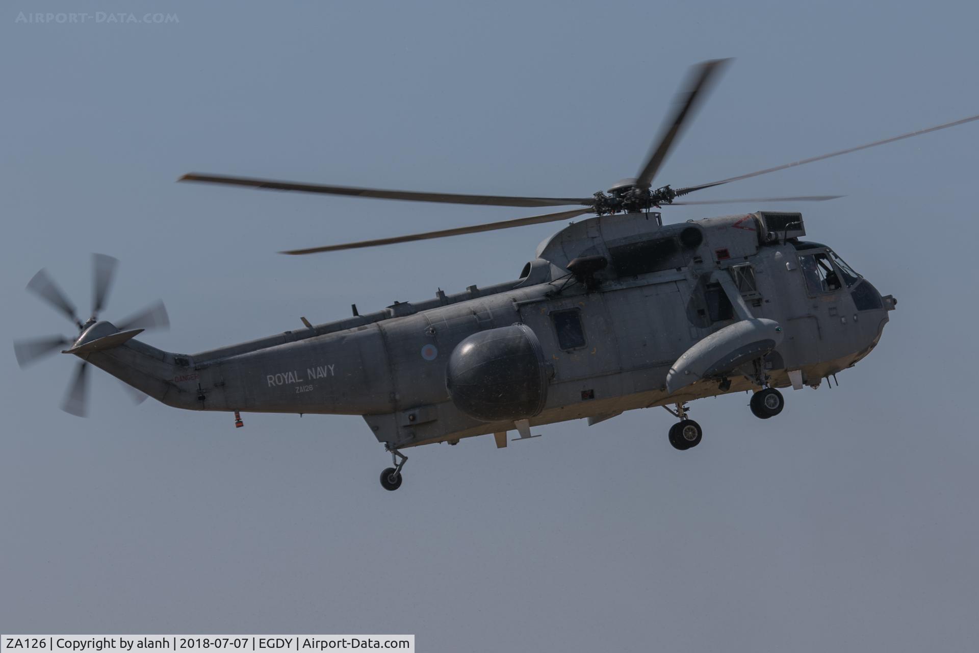 ZA126, 1980 Westland Sea King ASaC7 C/N WA887, Final public display of the type in UK military service at Yeovilton Air Day 2018
