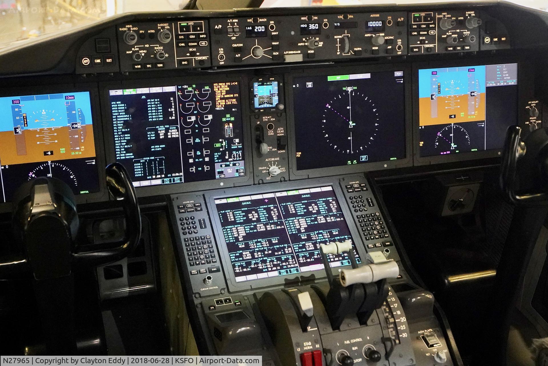 N27965, 2016 Boeing 787-9 Dreamliner C/N 37815, SFO 2018.