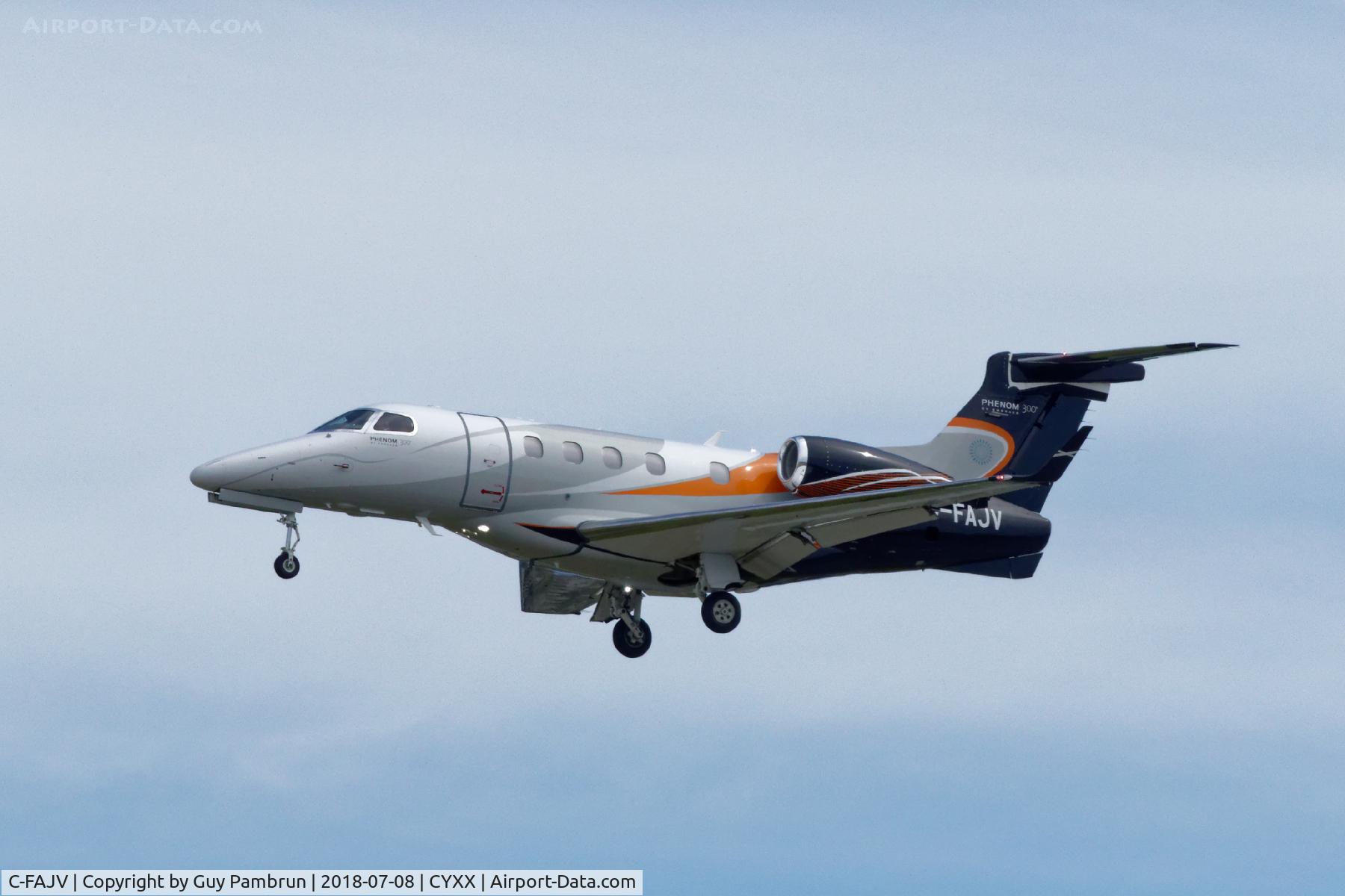 C-FAJV, 2013 Embraer EMB-505 Phenom 300 C/N 50500149, Landing on 26R
