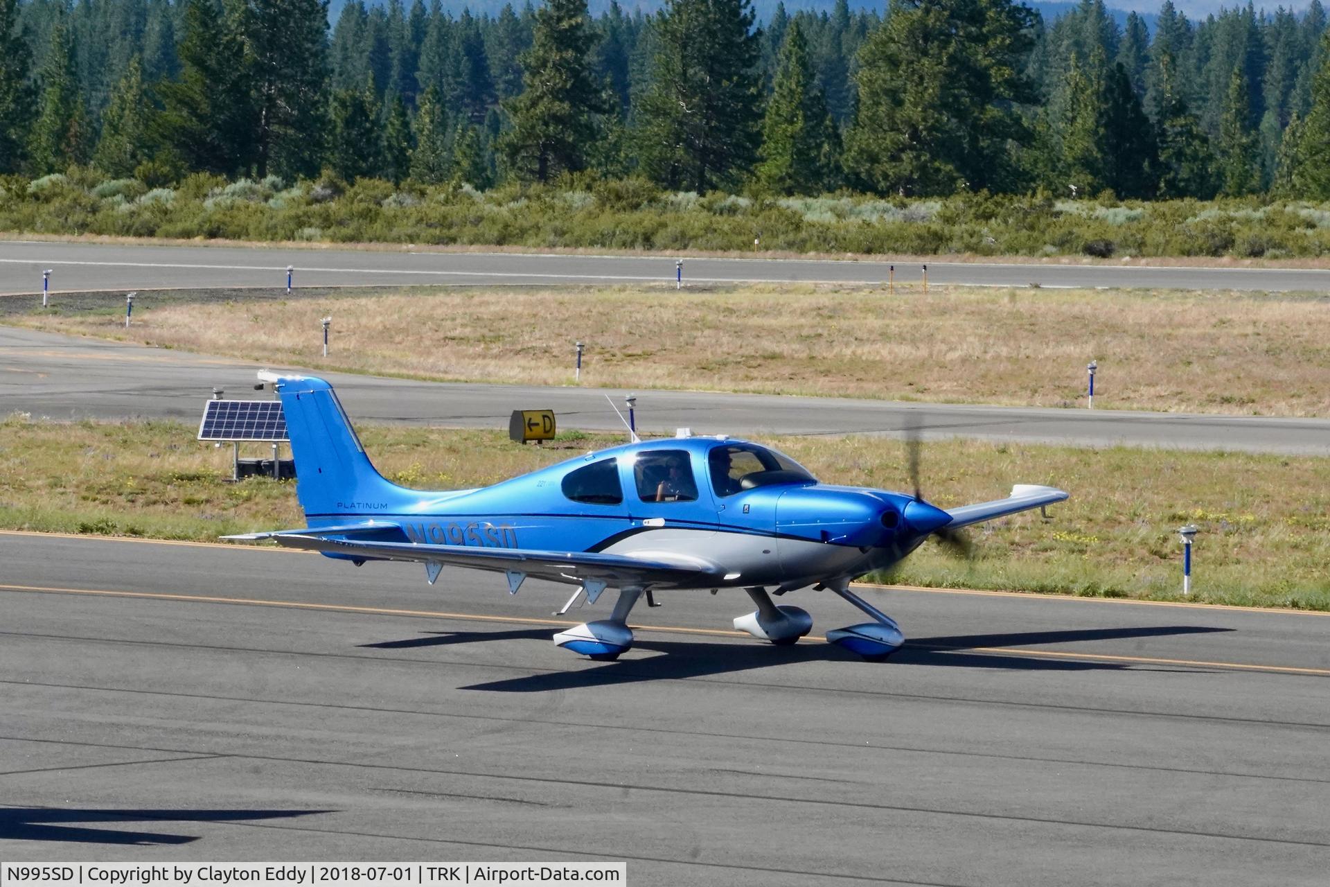 N995SD, 2017 Cirrus SR22T C/N 1653, Truckee Airport California 2018.