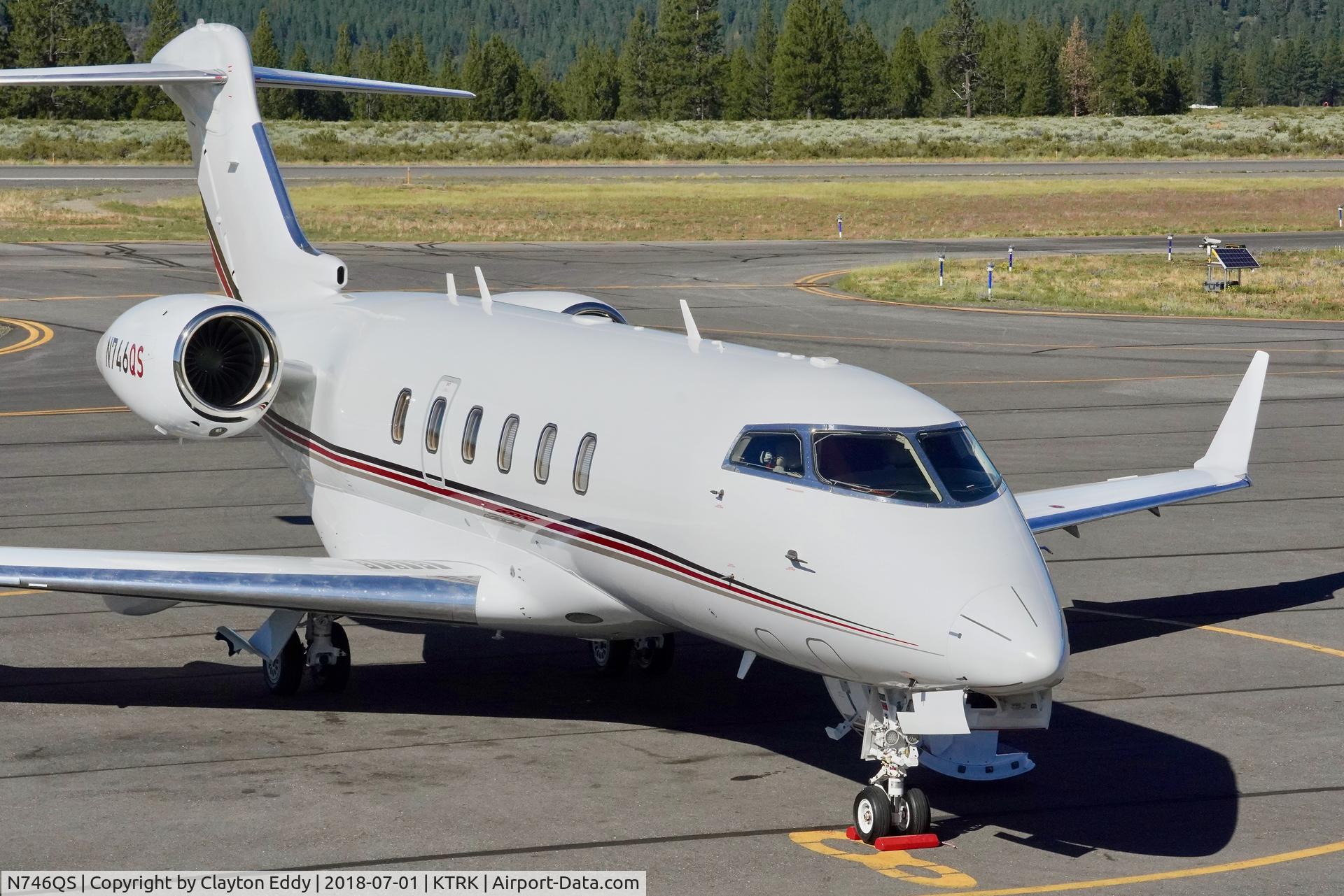 N746QS, 2017 Bombardier Challenger 350 (BD-100-1A10) C/N 20709, Truckee Airport California 2018.