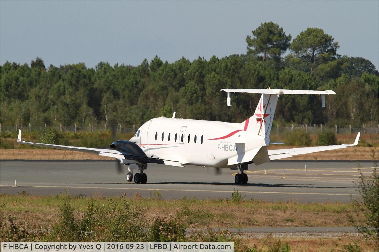F-HBCA, 1995 Beech 1900D C/N UE-188, Beech 1900D, Lining up rwy 05, Bordeaux Mérignac airport (LFBD-BOD)