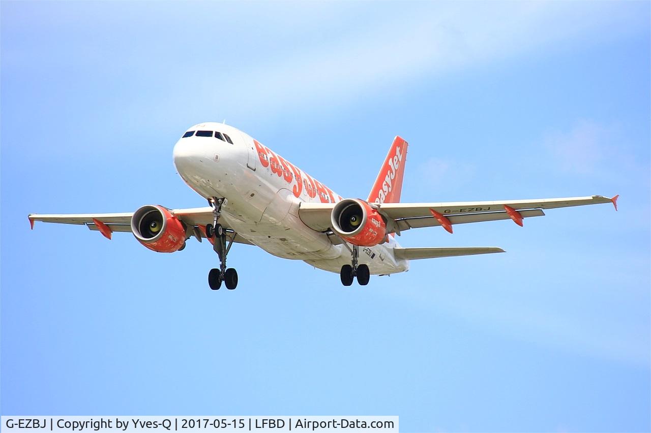 G-EZBJ, 2007 Airbus A319-111 C/N 3036, Airbus A319-111, Short approach rwy 23, Bordeaux-Mérignac airport (LFBD-BOD)