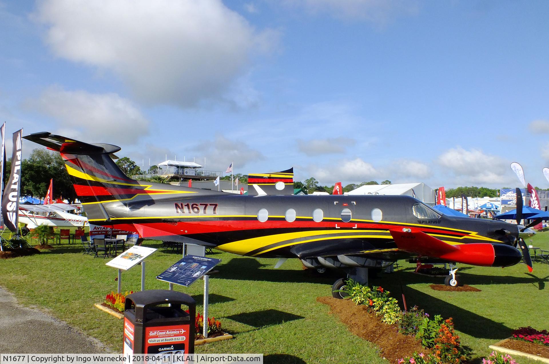 N1677, 2016 Pilatus PC-12/47E C/N 1677, Pilatus PC-12/47E at 2018 Sun 'n Fun, Lakeland FL