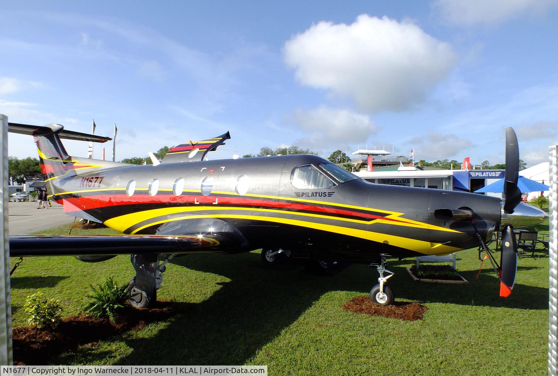 N1677, 2016 Pilatus PC-12/47E C/N 1677, Pilatus PC-12/47E at 2018 Sun 'n Fun, Lakeland FL
