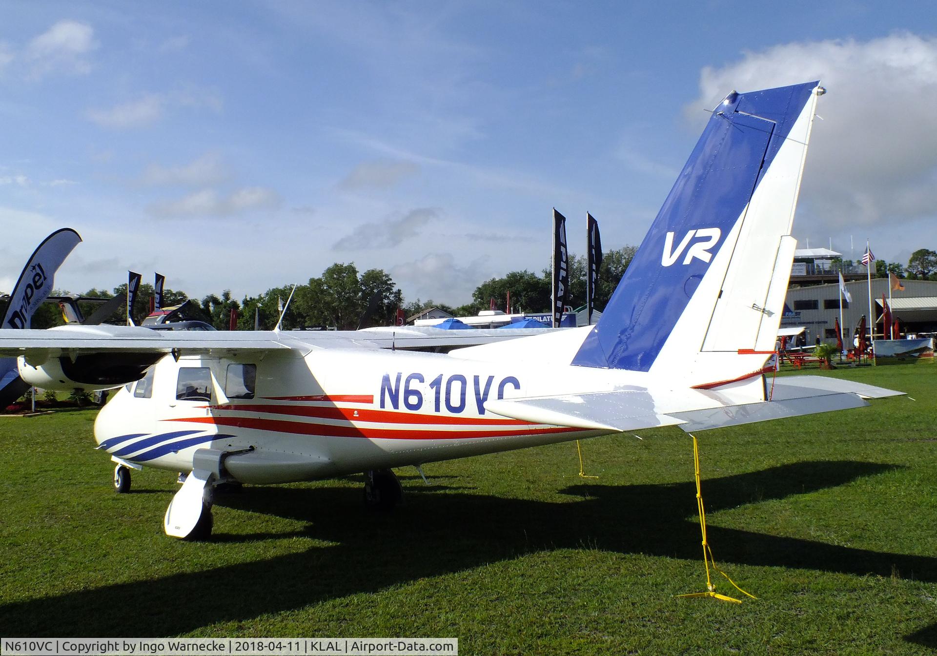 N610VC, 2014 Vulcanair P-68R Victor C/N 480/R, Vulcanair P.68R Victor at 2018 Sun 'n Fun, Lakeland FL
