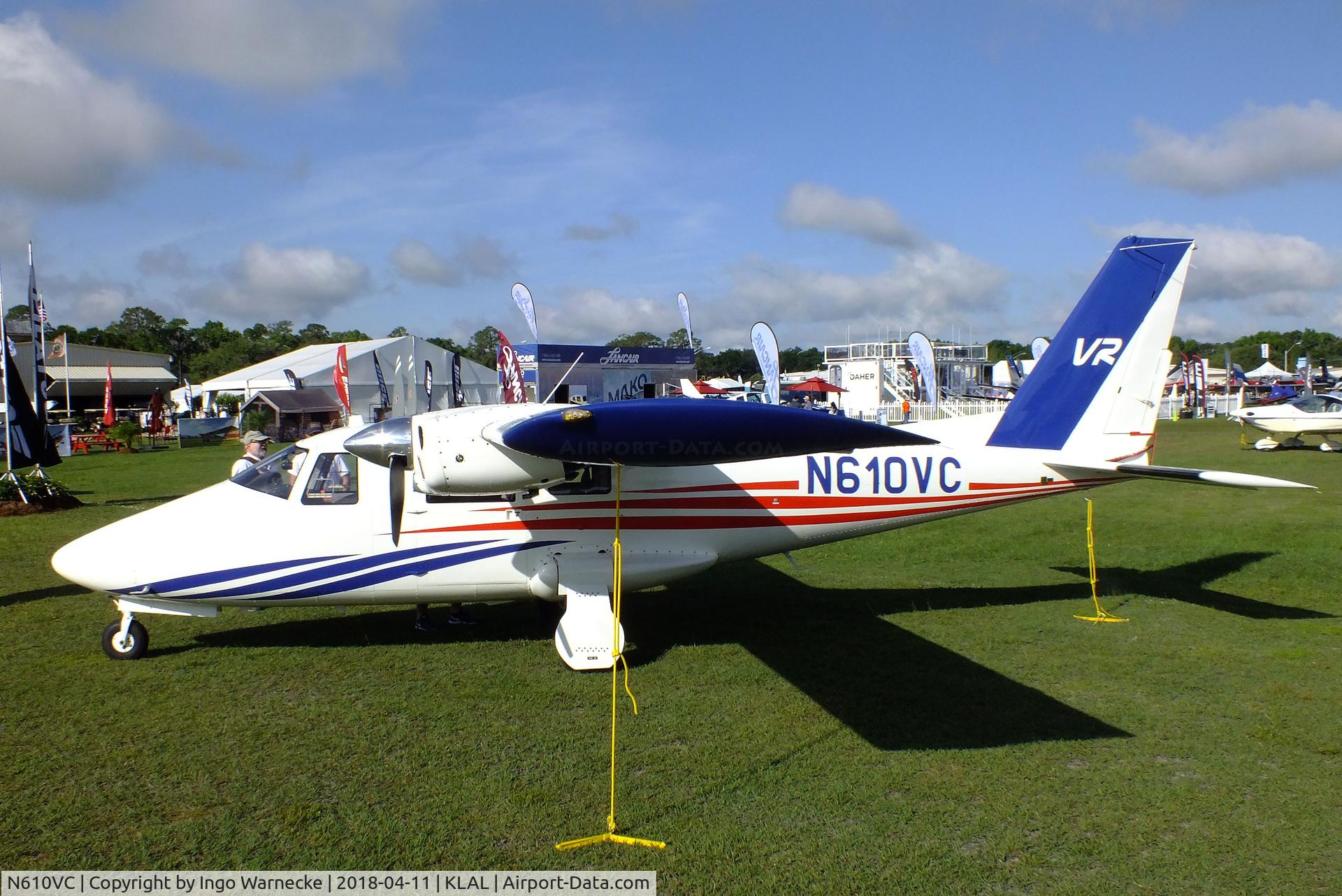 N610VC, 2014 Vulcanair P-68R Victor C/N 480/R, Vulcanair P.68R Victor at 2018 Sun 'n Fun, Lakeland FL