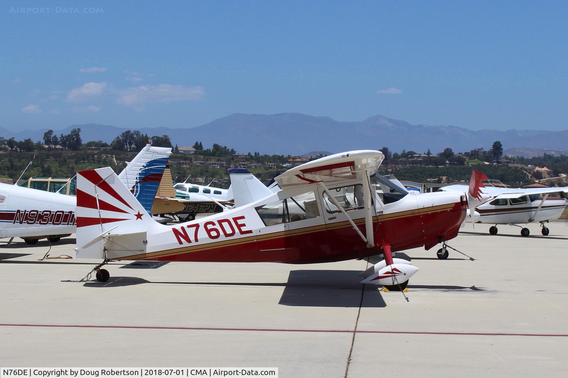 N76DE, 2007 American Champion 7GCAA Adventure Citabria C/N 513-2007, 2007 American Champion 7GCAA ADVENTURE, Lycoming O-360-B2B 160 Hp