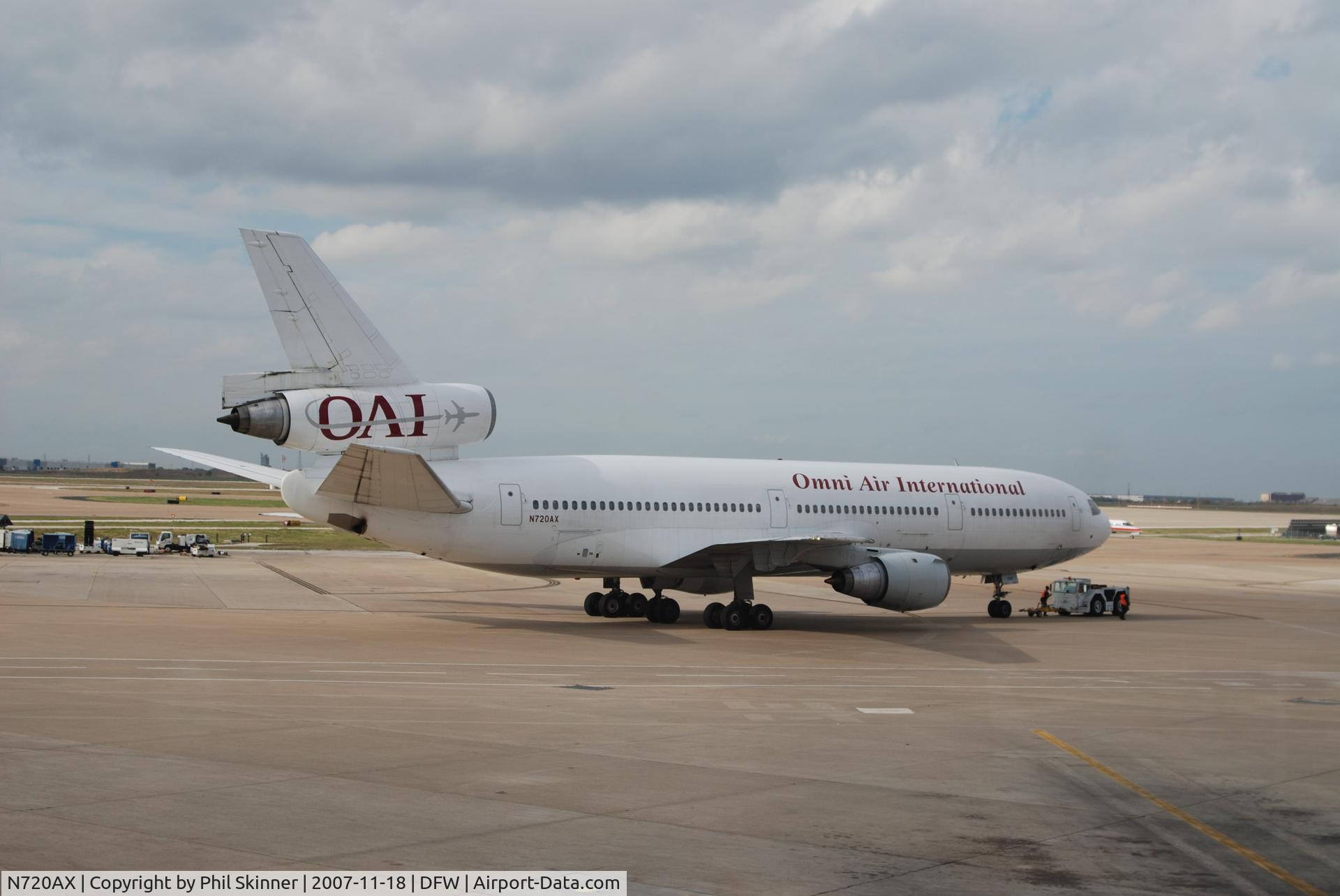 N720AX, 1980 McDonnell Douglas DC10-30 C/N 48252, Taken @ DFW, Nov. 18, 2007