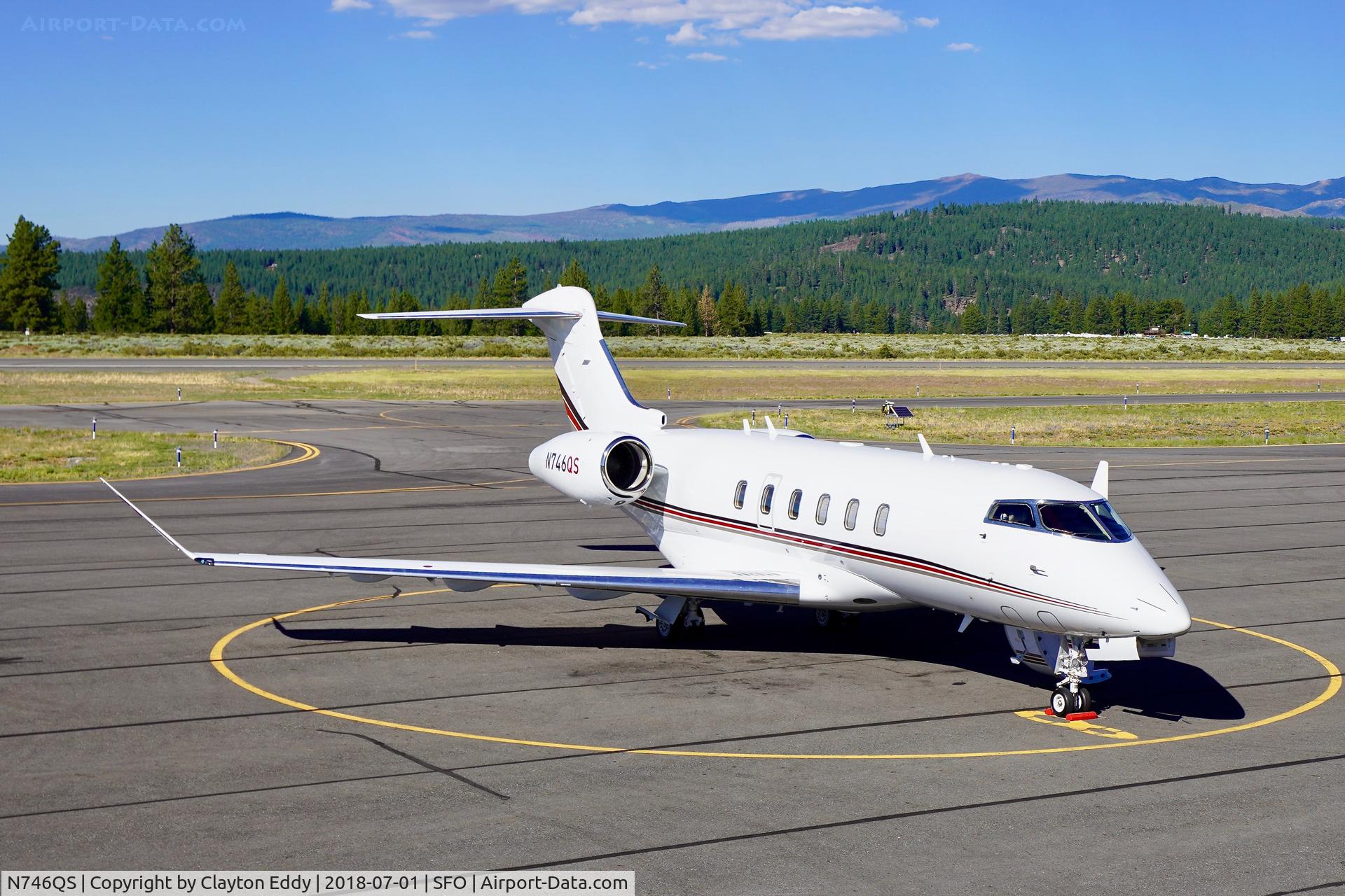 N746QS, 2017 Bombardier Challenger 350 (BD-100-1A10) C/N 20709, Truckee Airport California 2018.