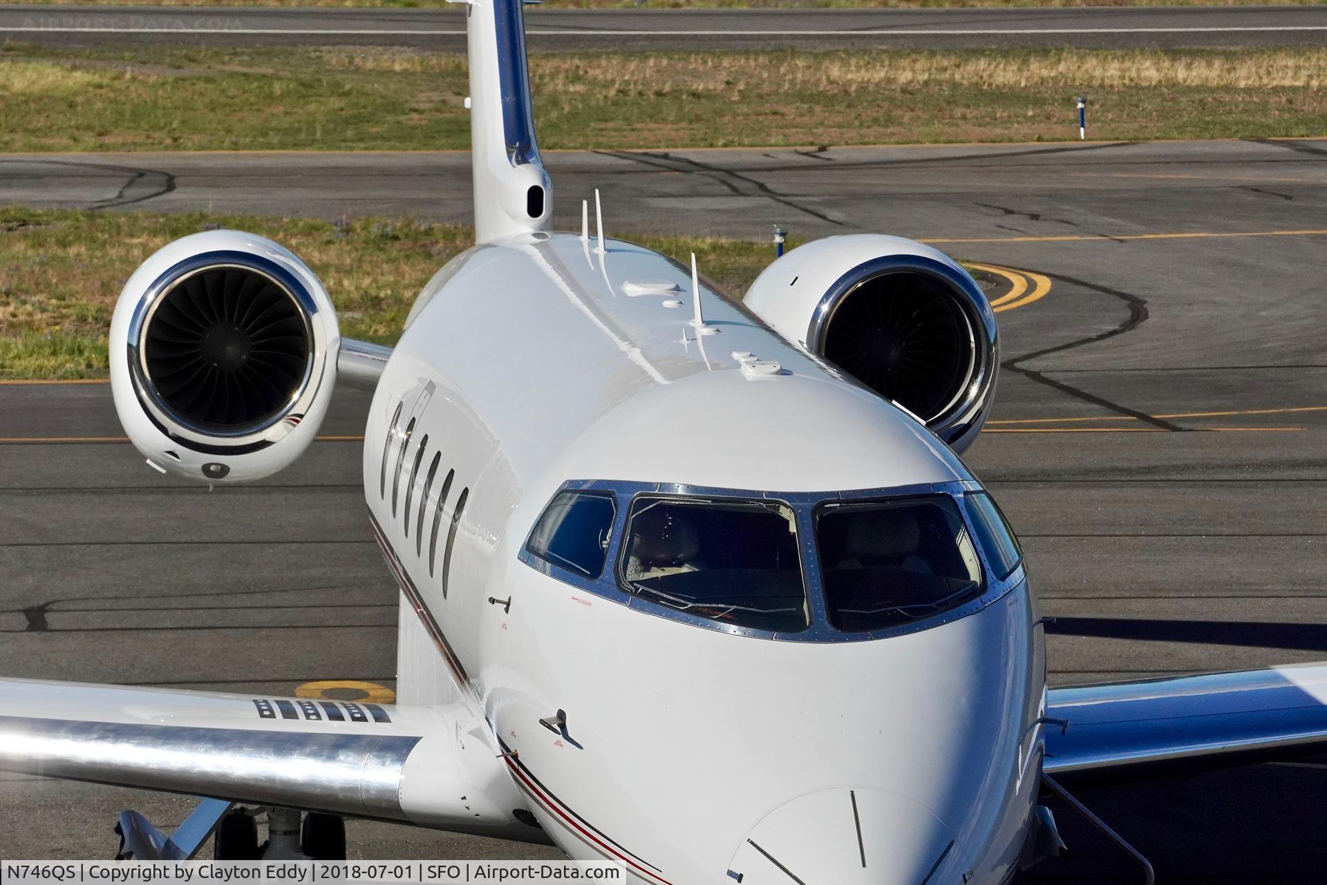 N746QS, 2017 Bombardier Challenger 350 (BD-100-1A10) C/N 20709, Truckee Airport California 2018.