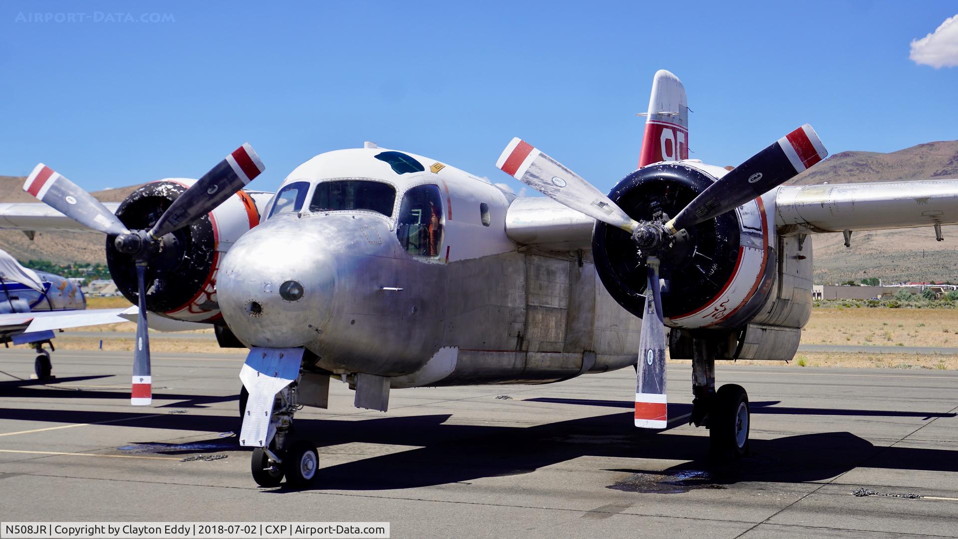 N508JR, 1956 Grumman S2F-1 (TS-2A) Tracker C/N 417, Carson City Airport California 2018.