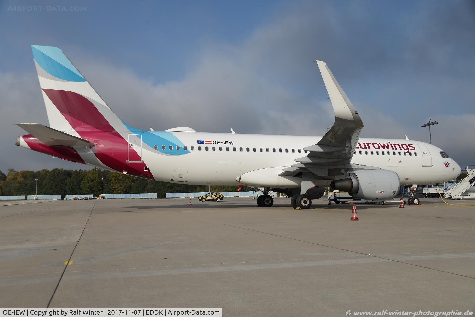 OE-IEW, 2016 Airbus A320-214 C/N 7148, Airbus A320-214(W) - EW EWE Eurowings Europe - 7148 - OE-IEW - 07.11.2017 - CGN