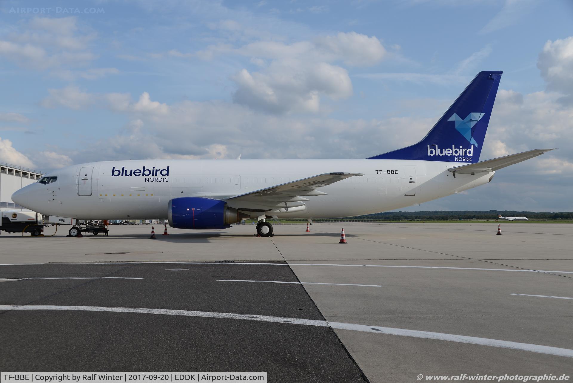 TF-BBE, 1991 Boeing 737-36EF C/N 25256, Boeing 737-36EF - BF BBD Bluebird Cargo - 25256 - TF-BBE - 20.09.2017 - CGN