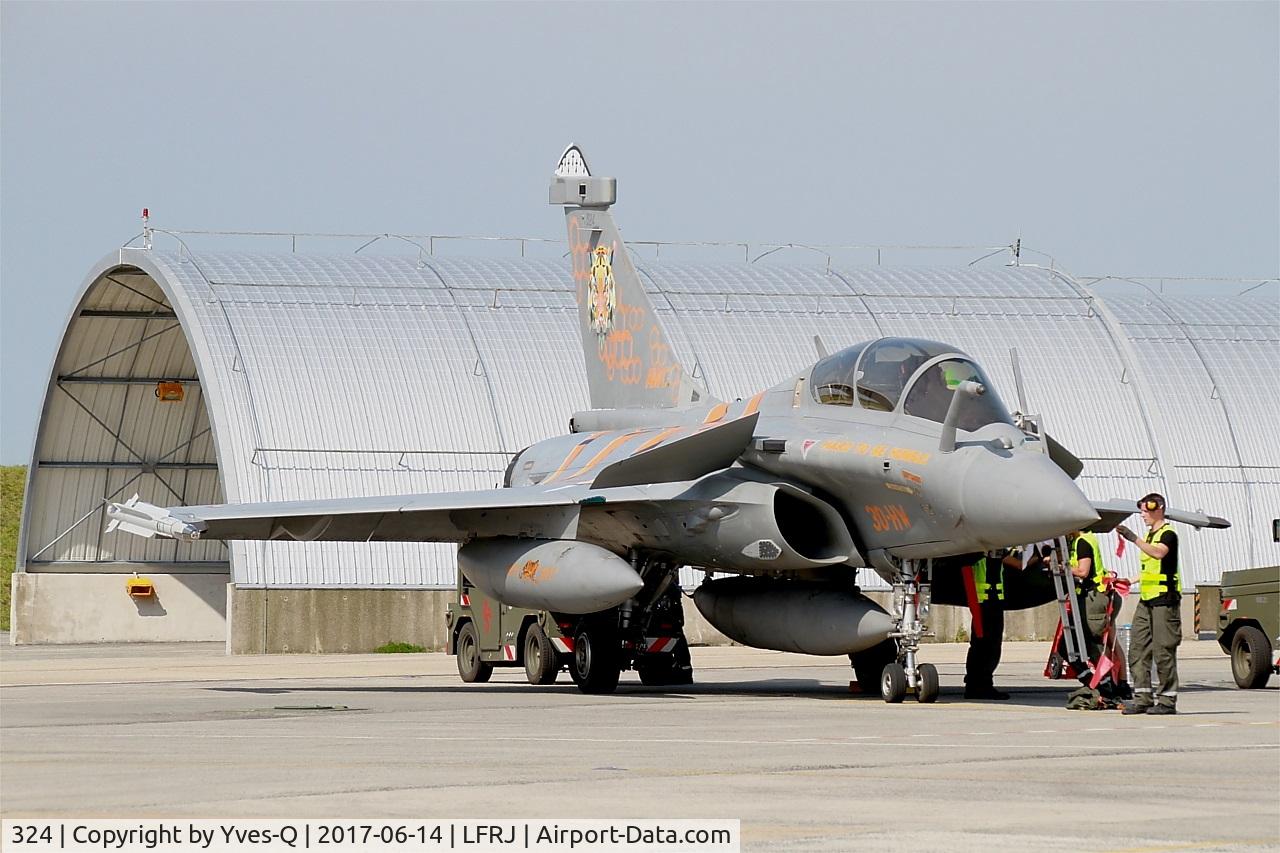 324, Dassault Rafale B C/N 324a, Dassault Rafale B, Flight line, Landivisiau Naval Air Base (LFRJ) Tiger Meet 2017