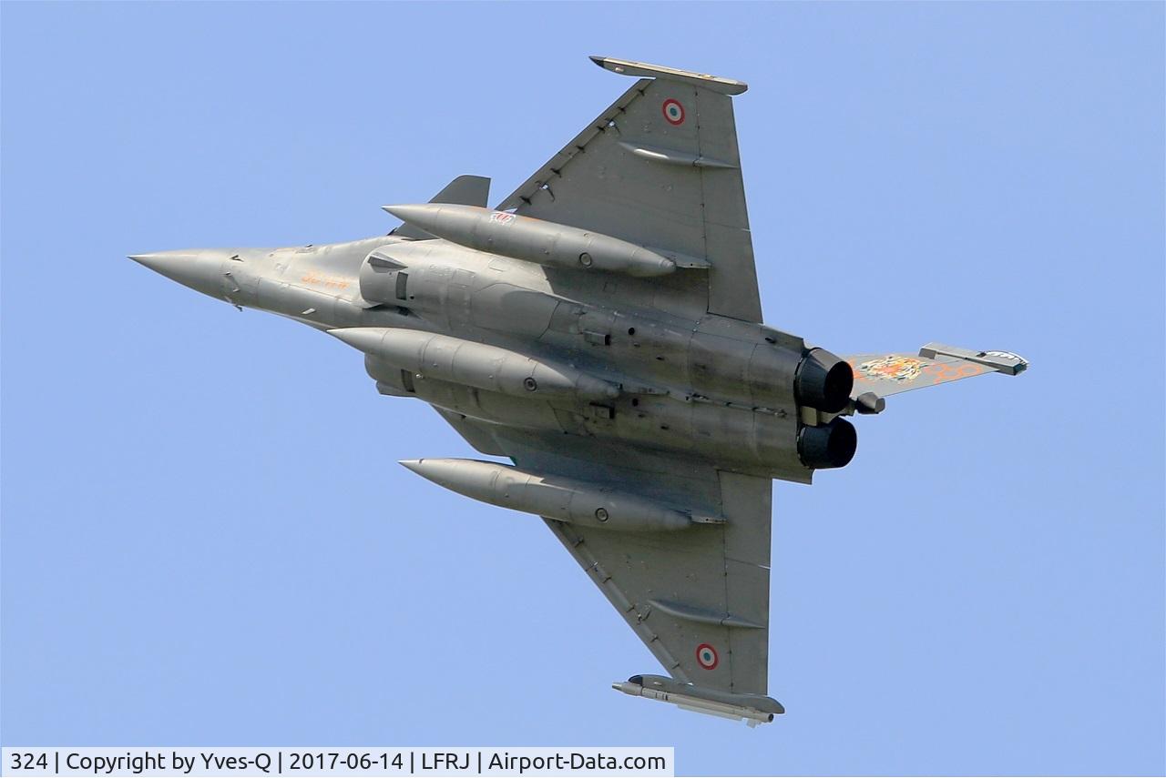 324, Dassault Rafale B C/N 324a, Dassault Rafale B, Take off rwy 26, Landivisiau Naval Air Base (LFRJ) Tiger Meet 2017