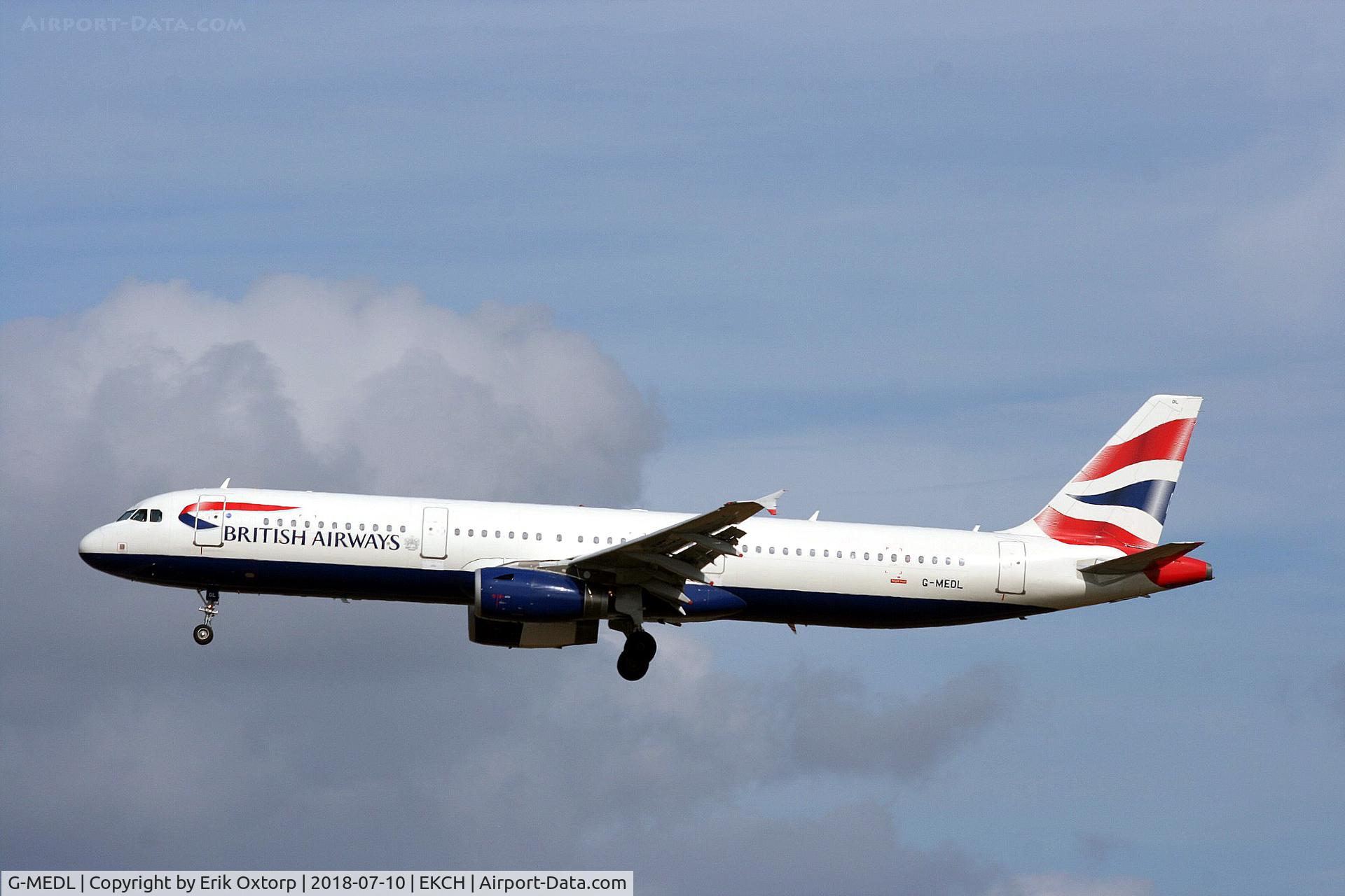 G-MEDL, 2006 Airbus A321-231 C/N 2653, G-MEDL landing rw 22L