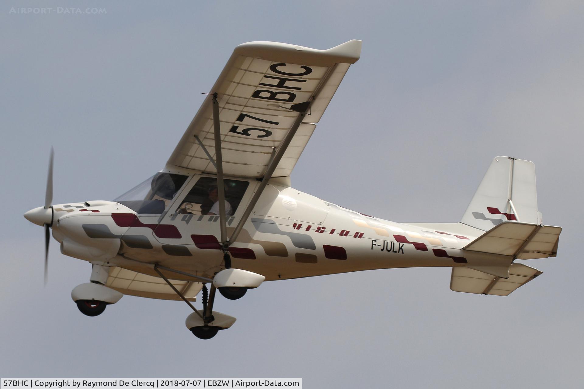 57BHC, Comco Ikarus C42C C/N not found 57BHC, Taking off from Zwartberg Fly in.