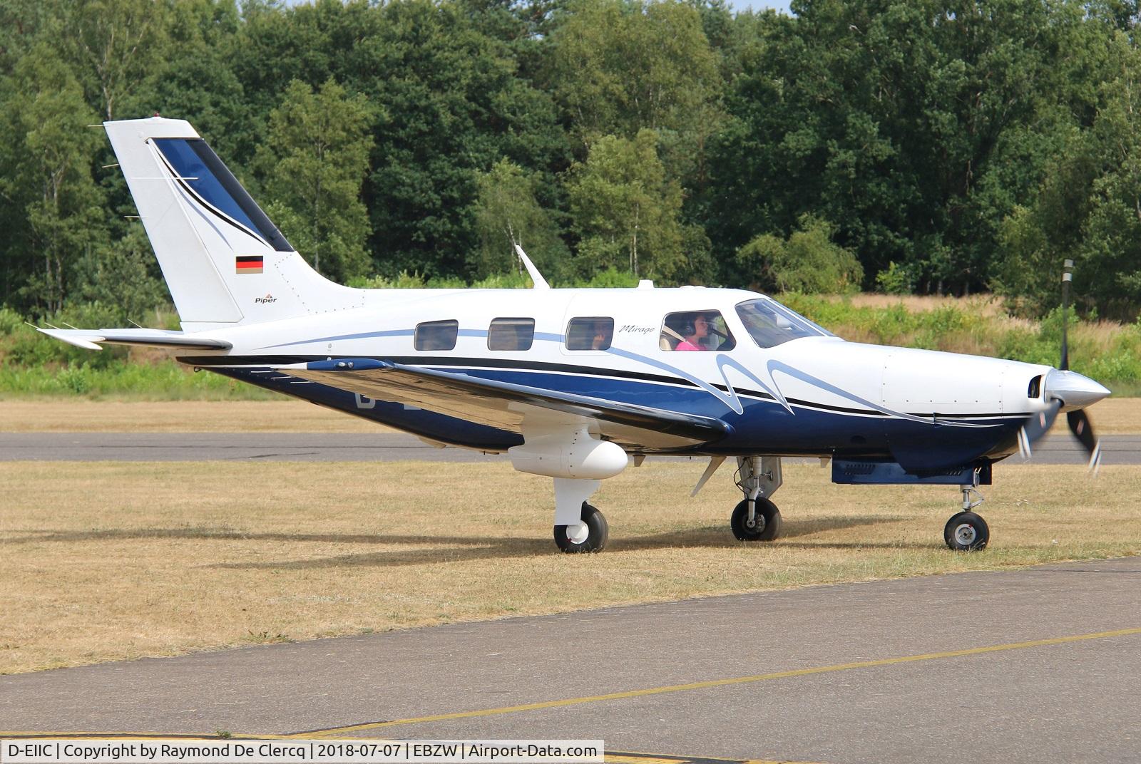 D-EIIC, 2011 Piper PA-46-350P Malibu Mirage C/N 4636504, At Zwartberg. Airport.