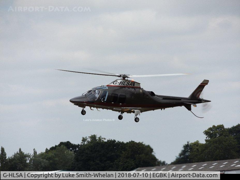 G-HLSA, 2015 AgustaWestland AW-109SP GrandNew C/N 22336, Landing at Sywell Aerodrome.