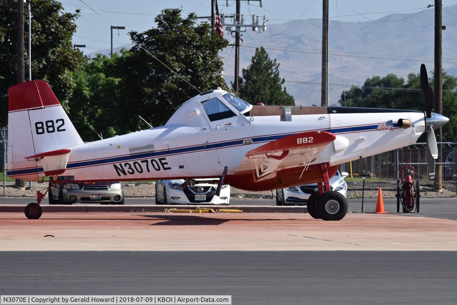 N3070E, 2014 Air Tractor AT-802A C/N 802A-0551, Parked on the NIFC ramp.