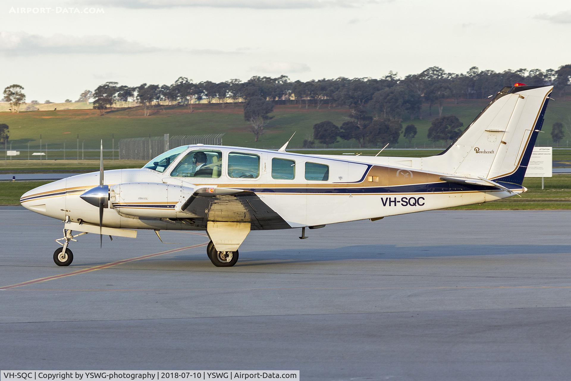 VH-SQC, 1981 Beech 58 Baron C/N TH-1213, BPW Aviation (VH-SQC) Beechcraft 58 Baron at Wagga Wagga Airport