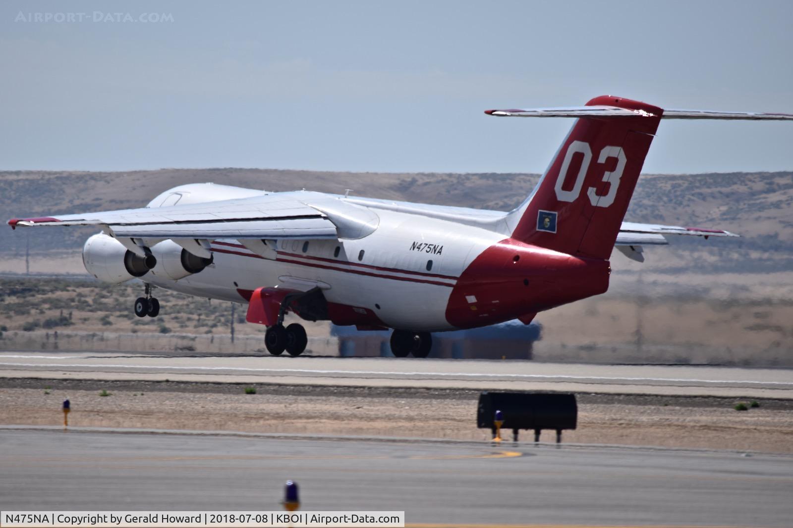 N475NA, 1991 British Aerospace BAe.146-200 C/N E2192, Departing RWY 10L.