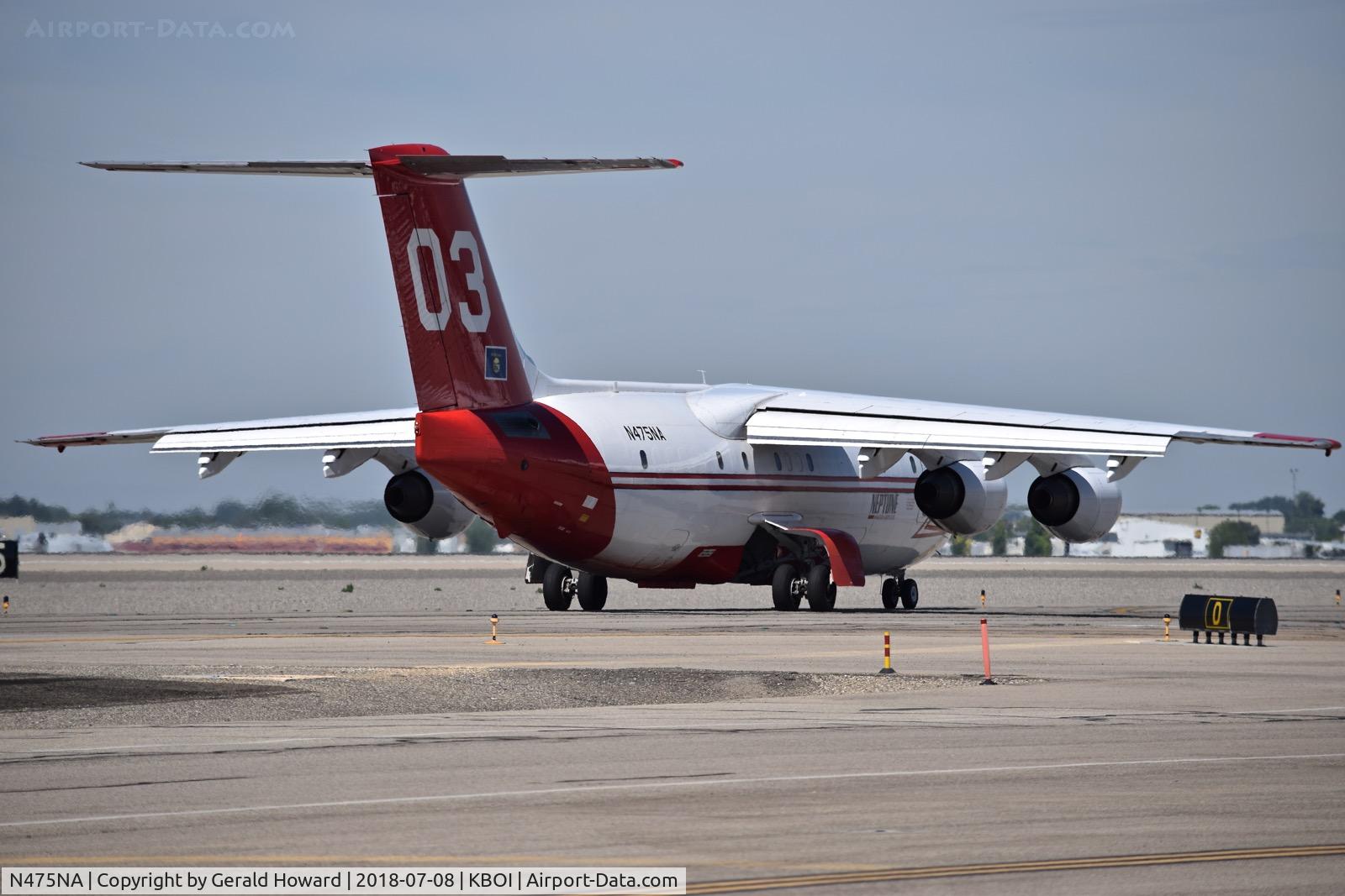 N475NA, 1991 British Aerospace BAe.146-200 C/N E2192, Taxiing on Alpha.