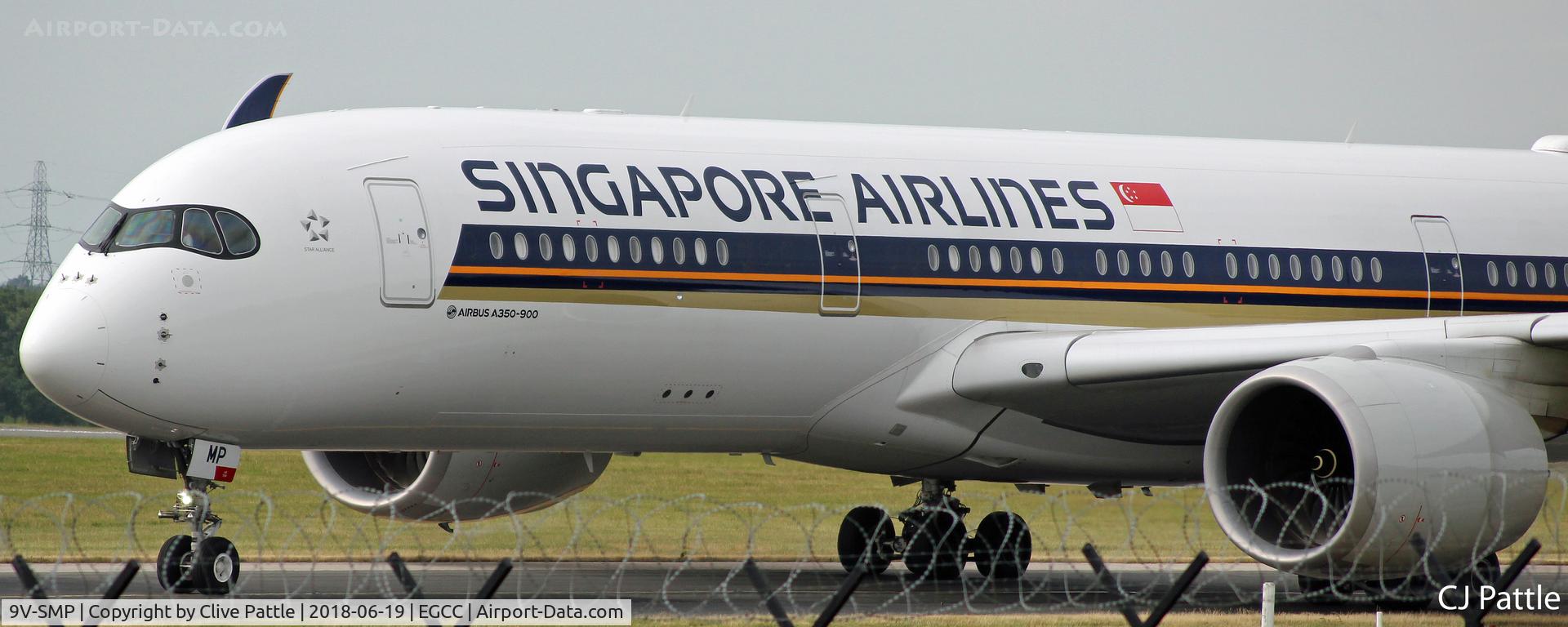 9V-SMP, 2017 Airbus A350-941 C/N 122, Pictured at EGCC