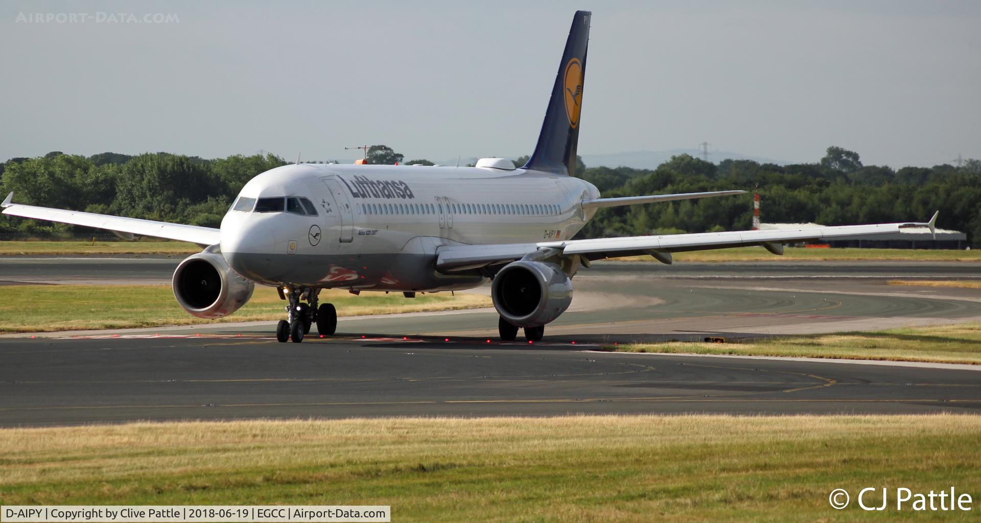 D-AIPY, 1991 Airbus A320-211 C/N 161, In action at EGCC
