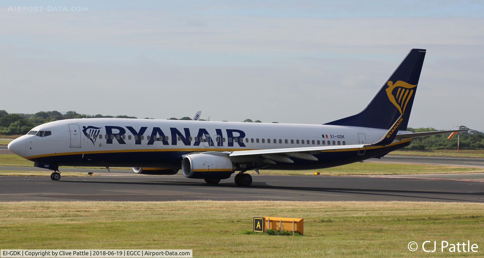 EI-GDK, 2017 Boeing 737-8AS(WL) C/N 44806, In action at EGCC