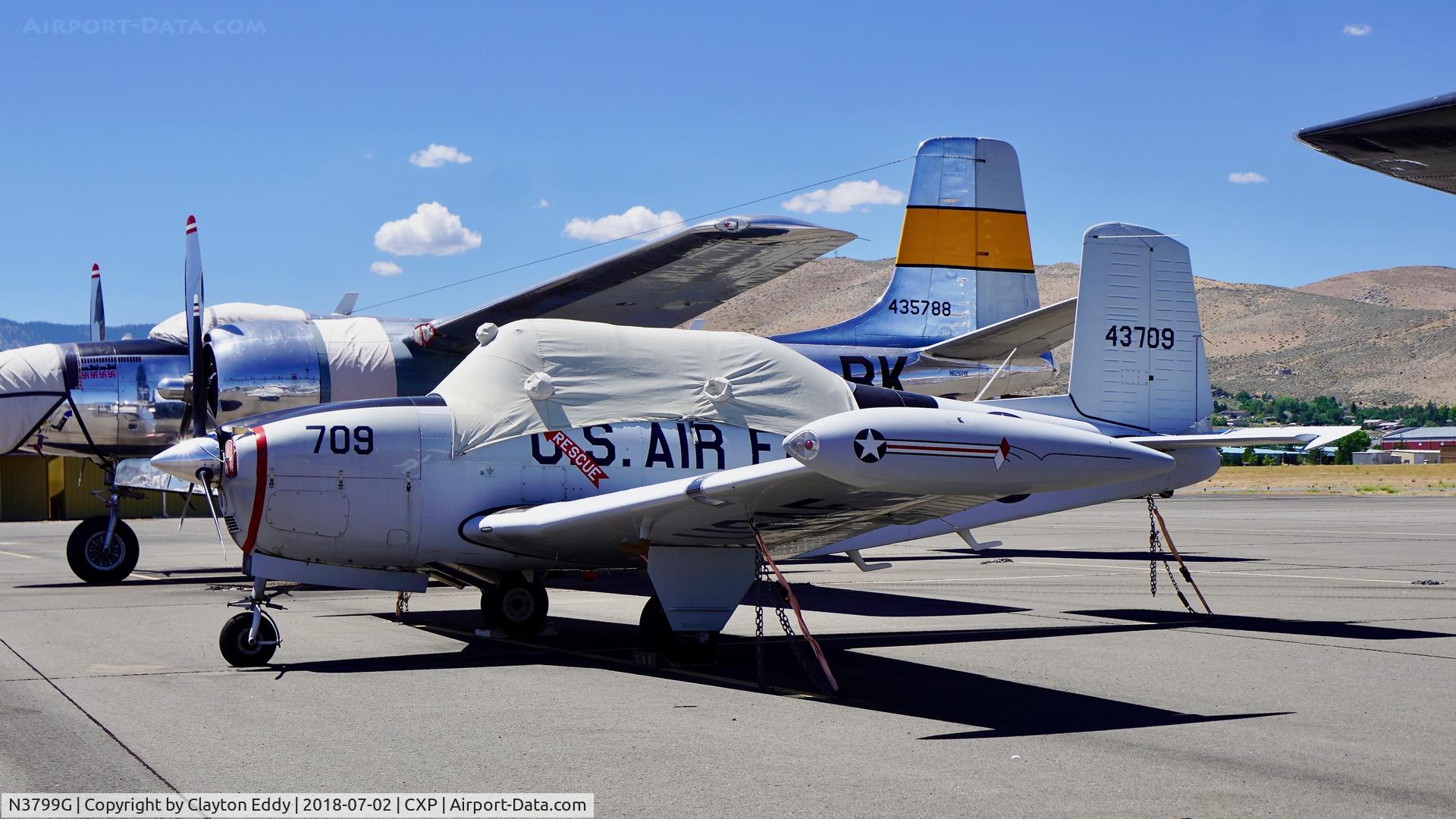 N3799G, Beech A45 C/N G-709, Carson City Airport Nevada 2018.