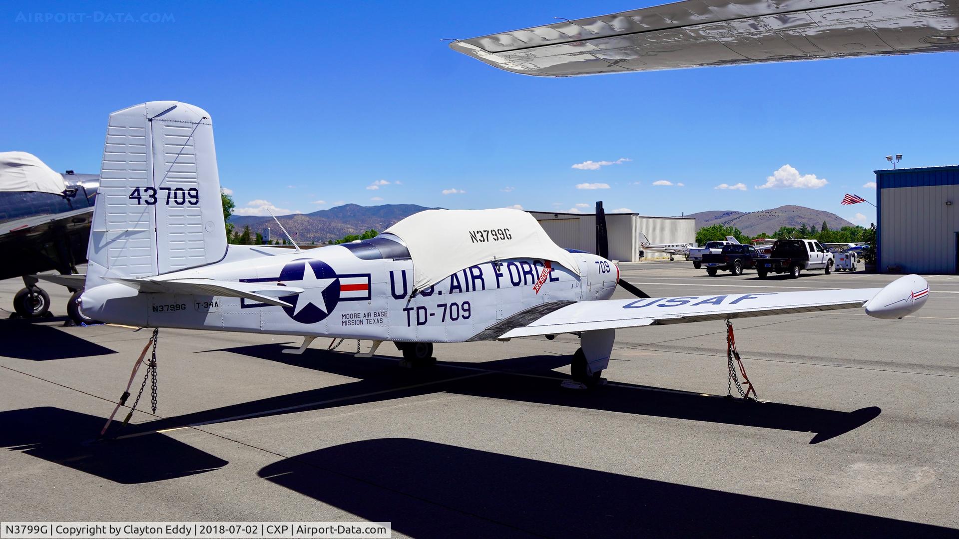 N3799G, Beech A45 C/N G-709, Carson City Airport Nevada 2018.