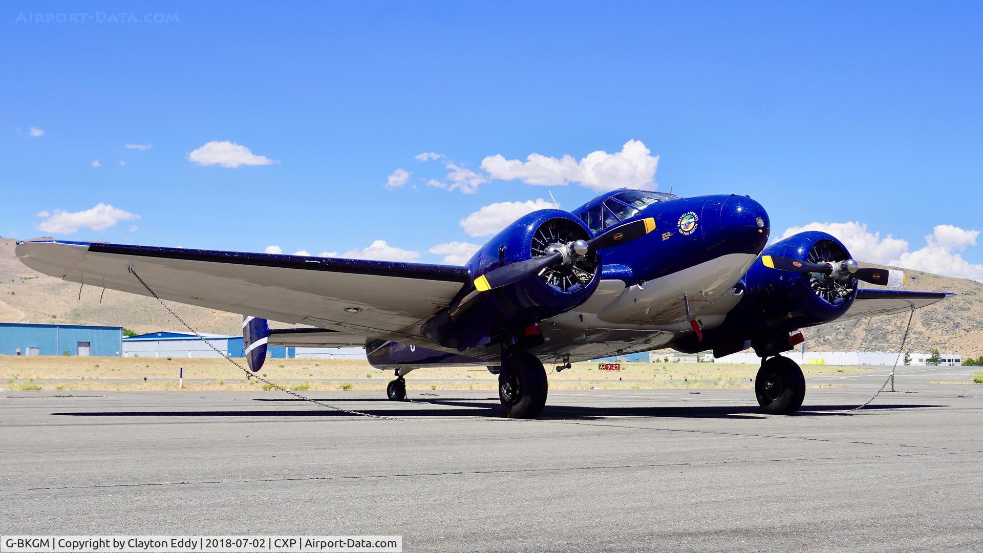 G-BKGM, 1952 Beech Mk.3NM Expeditor C/N A-853/CA-203, Carson City Airport Nevada 2018.