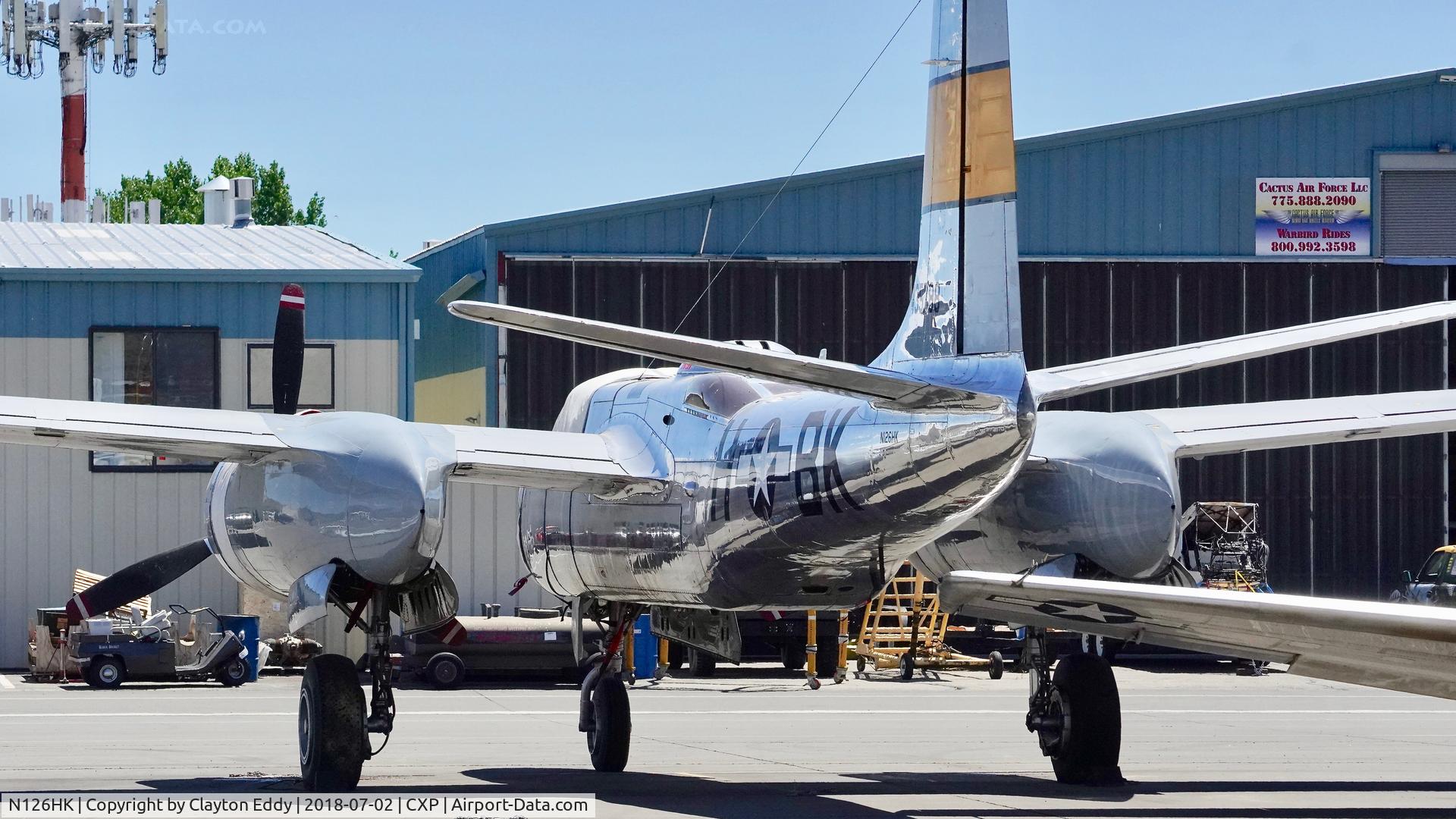 N126HK, 1944 Douglas A-26C Invader C/N 29067, Carson City Airport Nevada 2018.