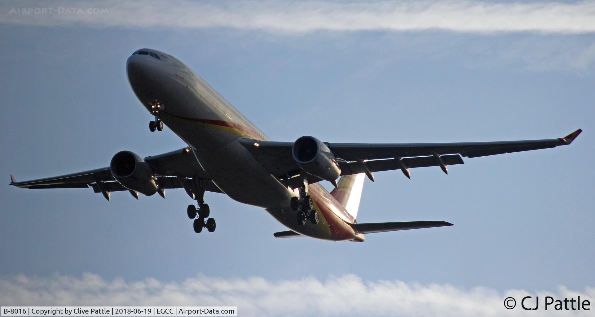B-8016, 2015 Airbus A330-343 C/N 1663, On finals to EGCC