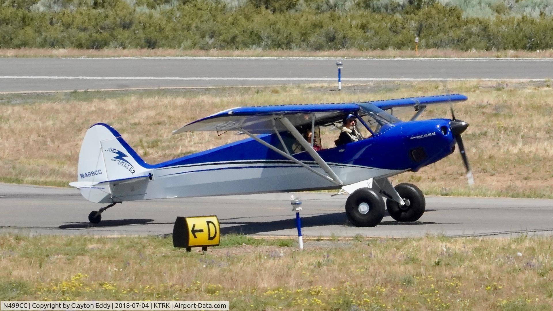 N499CC, Cub Crafters CC11-100 Sport Cub C/N CC11-00089, Truckee Airport California 2018.
