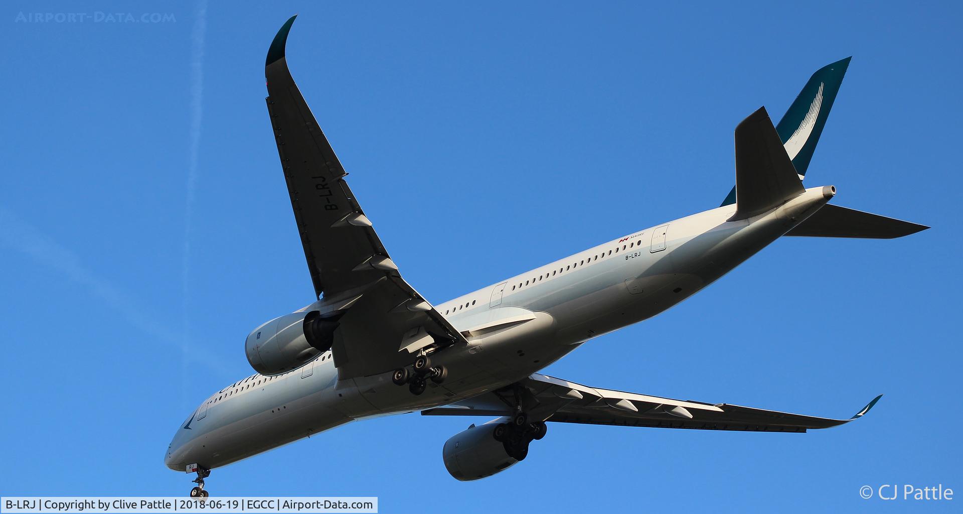 B-LRJ, 2016 Airbus A350-941 C/N 061, Landing at EGCC