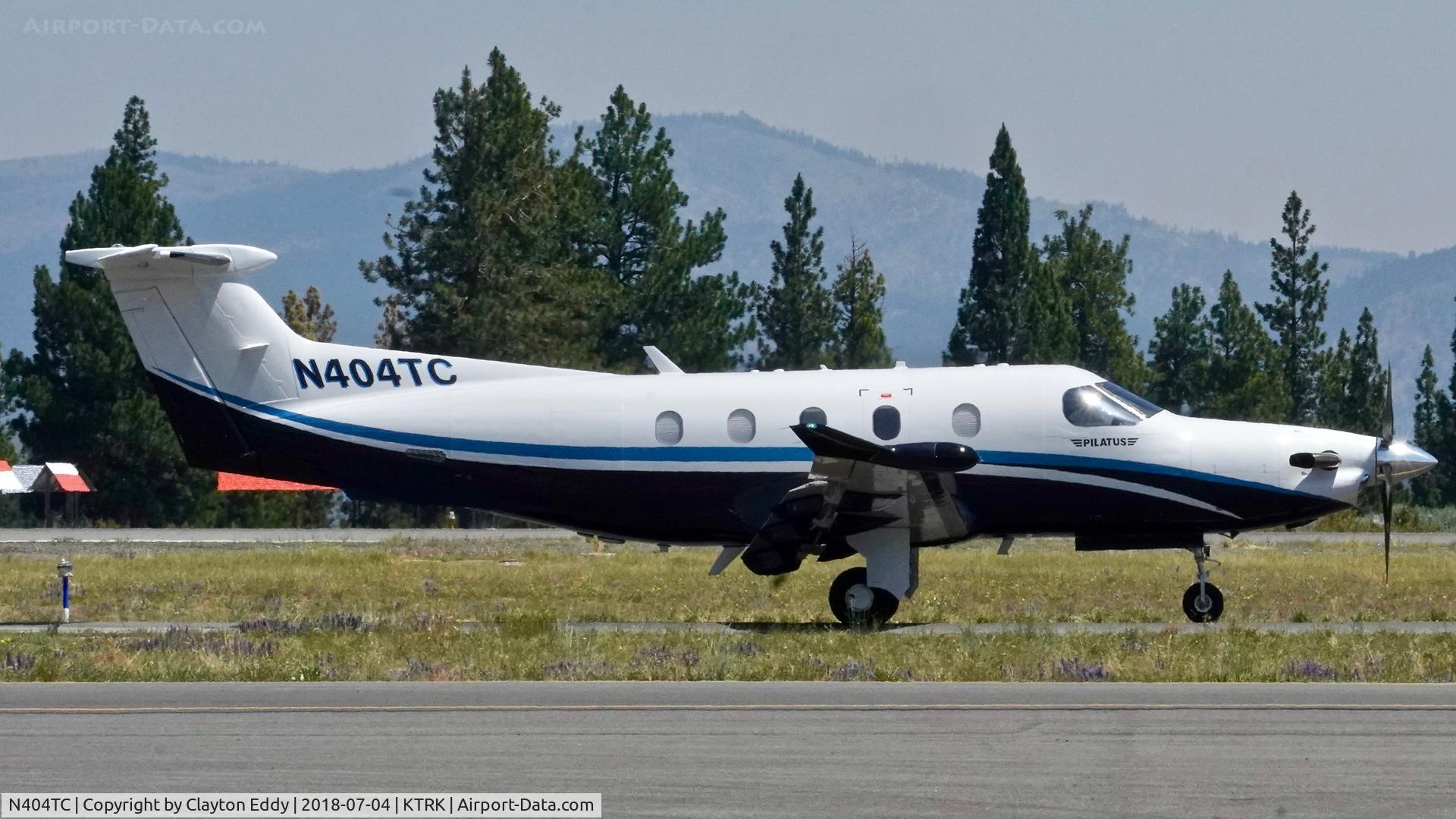 N404TC, 2017 Pilatus PC-12/47E C/N 1743, Truckee airport California 2018.