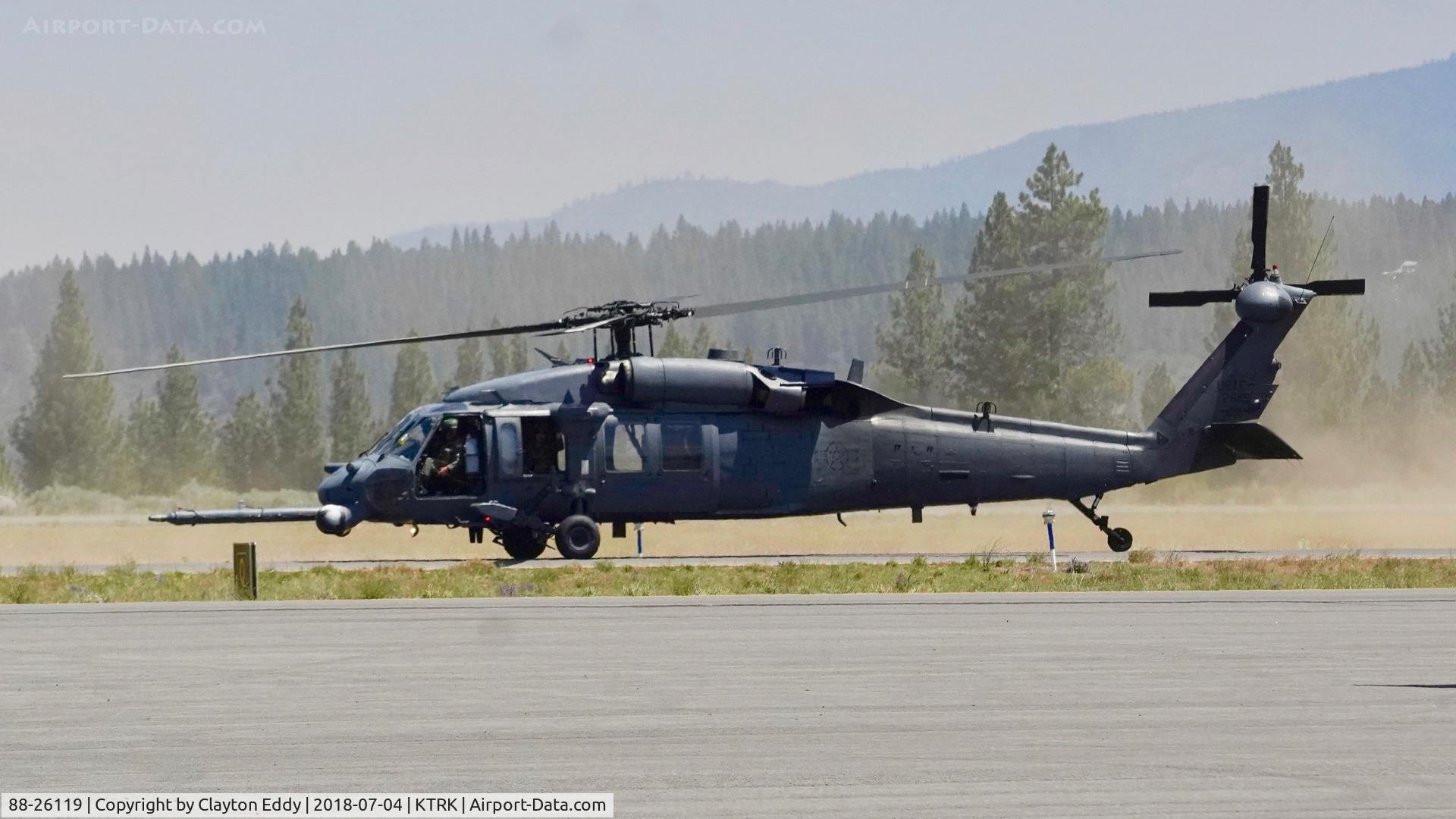 88-26119, 1988 Sikorsky HH-60G Pave Hawk C/N 70-1339, Truckee Airport California 2018.
