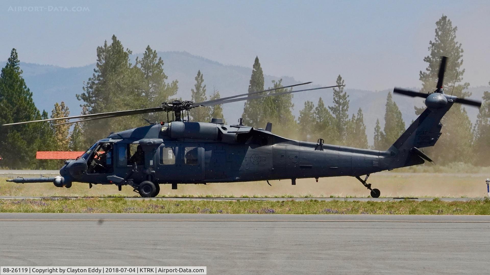88-26119, 1988 Sikorsky HH-60G Pave Hawk C/N 70-1339, Truckee Airport California 2018.