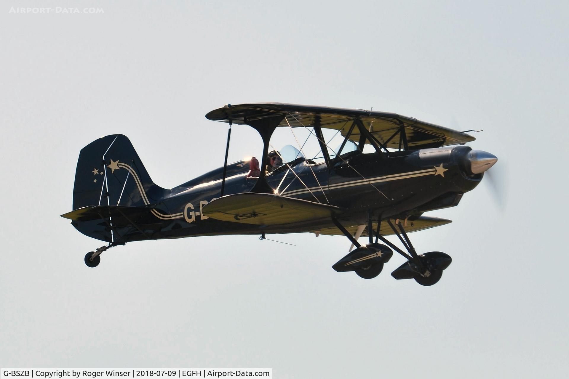 G-BSZB, 1981 Stolp SA-300 Starduster Too C/N 545, Resident Starduster Too departing Runway 04.