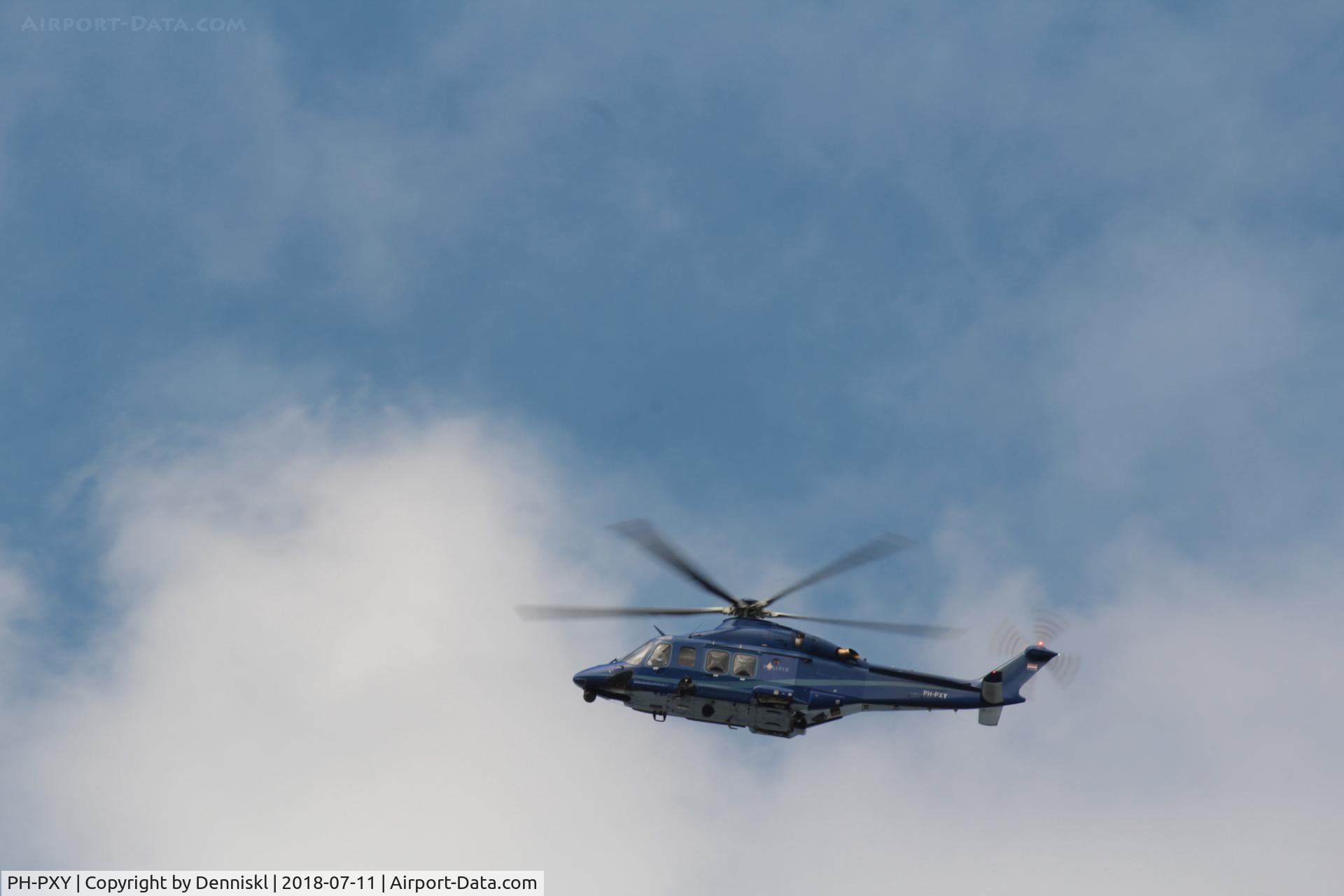 PH-PXY, 2009 AgustaWestland AW-139 C/N 31267, Above Arnhem, The Netherlands 2018-07-11