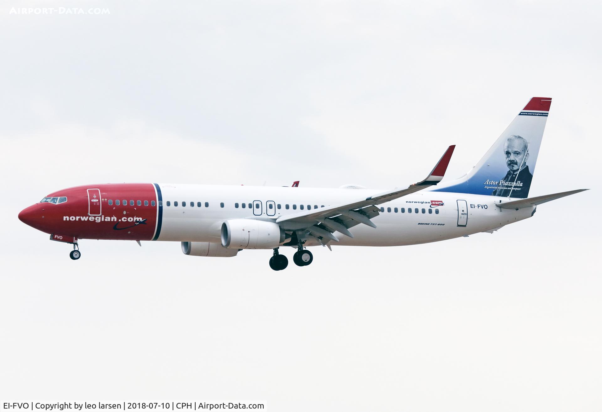EI-FVO, 2017 Boeing 737-800 C/N 42278, Copenhagen 10.7.2018 with 