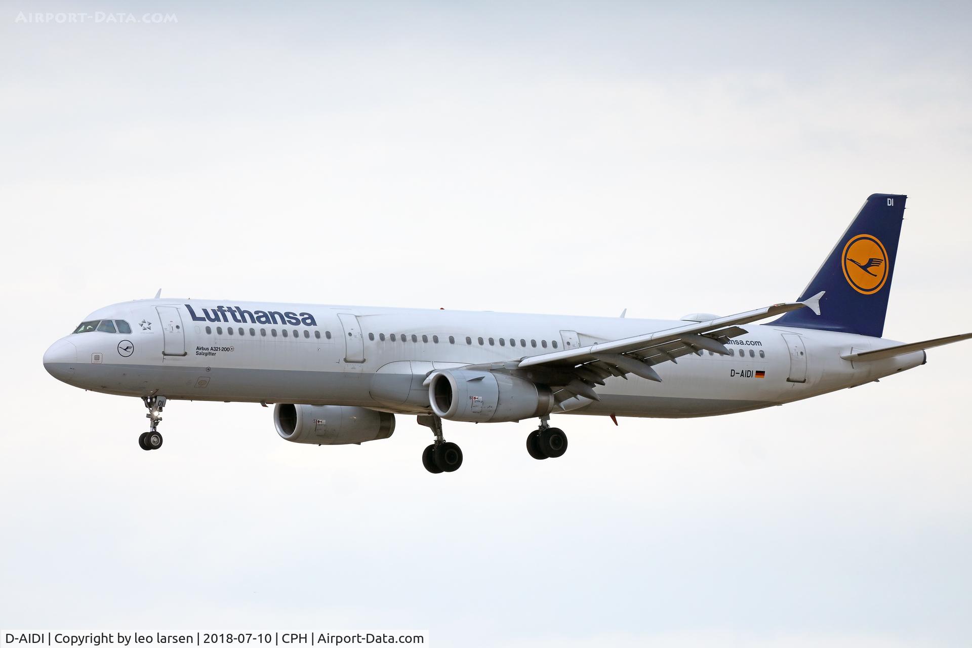 D-AIDI, 2011 Airbus A321-231 C/N 4753, Copenhagen 10.7.2018 L/D R-22L