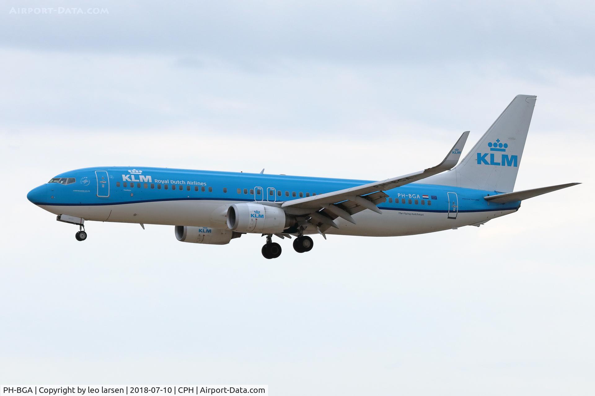 PH-BGA, 2008 Boeing 737-8K2 C/N 37593, Copenhagen 10.7.2018 L/D 22R