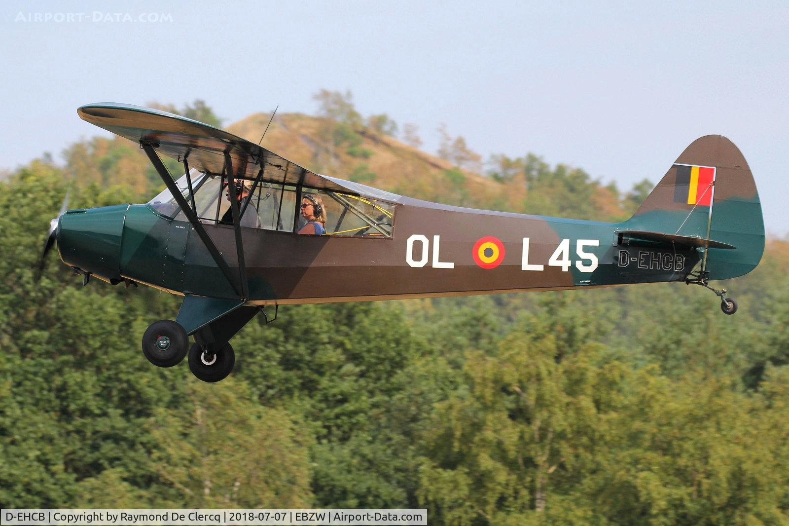 D-EHCB, 1953 Piper L-18C Super Cub (PA-18-95) C/N 18-3219, Taking off from Zwartberg Airport.