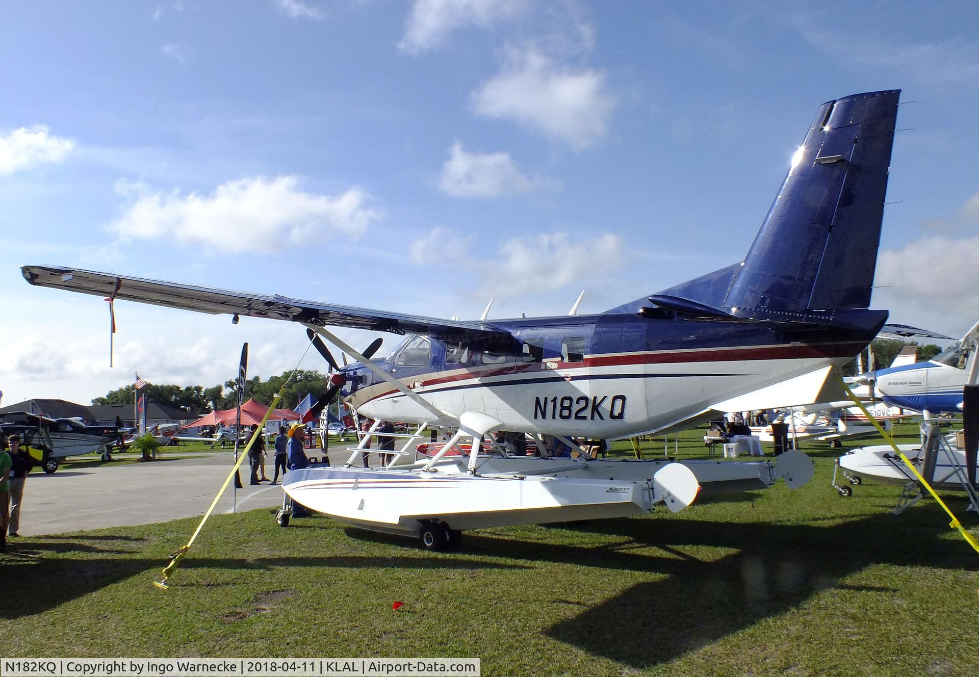 N182KQ, 2016 Quest Kodiak 100 C/N 100-0182, Quest Kodiak 100 on amphibious floats at 2018 Sun 'n Fun, Lakeland FL