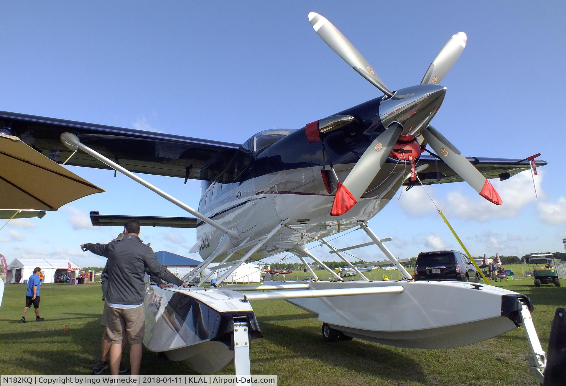 N182KQ, 2016 Quest Kodiak 100 C/N 100-0182, Quest Kodiak 100 on amphibious floats at 2018 Sun 'n Fun, Lakeland FL